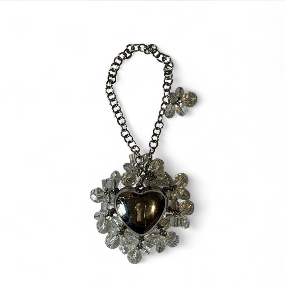Dior Pretty Charm Heart Crystal Bracelet Silver - Picture 1 of 8